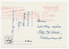 KLM Freecard 1957 - Roodfrankering