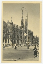 Prentbriefkaart Postkantoor Amsterdam 1956