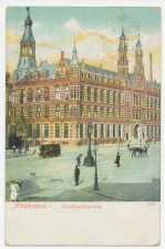 Prentbriefkaart Postkantoor Amsterdam 1905