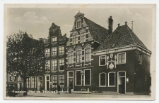 Prentbriefkaart Postkantoor Franeker 1937