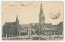 Prentbriefkaart Postkantoor Breda 1904