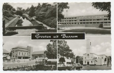 Prentbriefkaart Postkantoor Bussum 1964