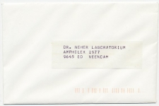 Postcode index - 9645 Veendam - Demonstratie envelop 1977
