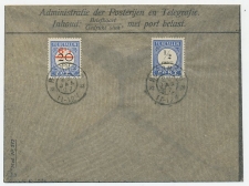 Em. Port 1906 Dienst envelop Roermond 