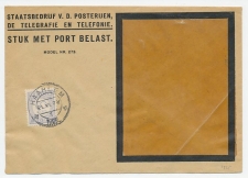 Em. Port 1912 Dienst envelop Haarlem
