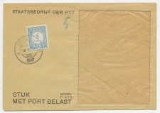 Em. Port 1912 Dienst envelop Utrecht 