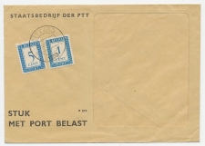 Emissie Port 1947 Dienst envelop Sittard