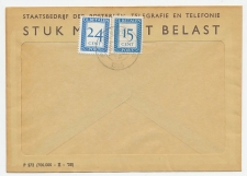 Emissie Port 1947 Dienst envelop Hilversum 