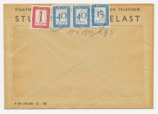 Emissie Port 1947 Dienst envelop Hilversum