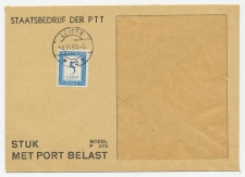 Emissie Port 1947 Dienst envelop Leiden