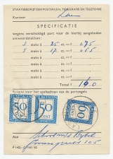 Emissie Port 1947 Specificatie formulier Laren 