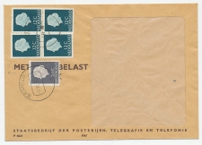 Em. Juliana 1958 als portzegel - Dienst envelop Ermelo