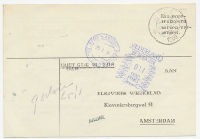 Port Postalia stempel Amsterdam 1958 - Verrekening machtiging