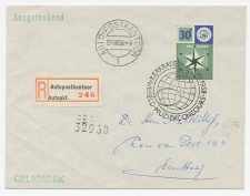 Aangetekend Kerkrade 1958 - Muziek concours - Autopostkantoor   