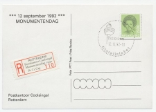 Aangetekend Rotterdam 1992 - Postk. Coolsingel Monumentendag