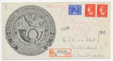 Aangetekend Maastricht 1947 - Nat. Postz. Tentoonstelling