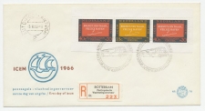 Aangetekend Rotterdam 1966 - Postzegelactie Vluchtelingenvervoer