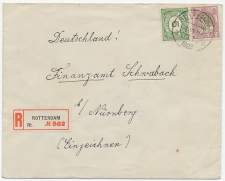 Em. Bontkraag Aangetekend Rotterdam - Duitsland 1933