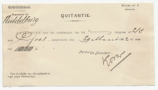 Telegraaf  kwitantie Middelburg 1902 Nieuw type postwaardestuk?