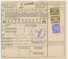 Em. Duif Pakketkaart Den Haag  - Goppingen Duitsland 1943