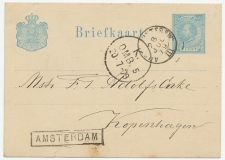 Trein haltestempel : Amsterdam  1879