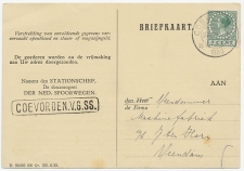 Kennisgeving Ned. Spoorwegen 1933 Coevorden - Veendam