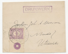 Em. Vurtheim Drukwerk wikkel Locaal te Utrecht 1906 - Velrand