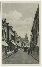 Prentbriefkaart Winschoten - Langestraat 1935