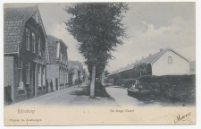 Prentbriefkaart Rijnsburg - De lange vaart 1906