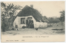 Prentbriefkaart Beekbergen - v.d. Ploegs hut1906