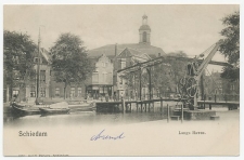 Prentbriefkaart Schiedam - Lange Haven1901