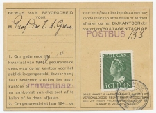 Em. Konijnenburg Postbuskaartje Den Haag 1947