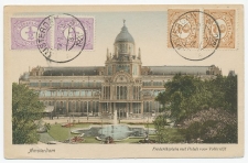 Prentbriefkaart Amsterdam - Wenen 1920  Op voorzijde gefrankeerd