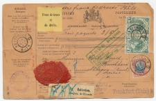 Em. Bontkraag Pakketkaart Rotterdam - Zwitserland 1905
