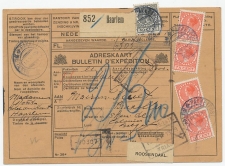 Em. Veth Pakketkaart Haarlem - Belgie 1929