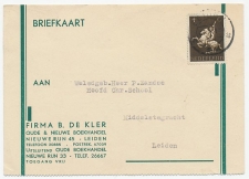 Em. Germaanse symbolen 1943 Locaal briefkaart port Leiden