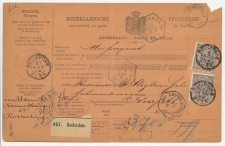 Em. 1891 Pakketkaart Rotterdam - Belgie