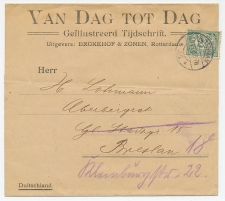 Em. Vurtheim Drukwerk wikkel Rotterdam - Duitsland 1908