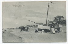 Prentbriefkaart Noordwijk aan Zee - Strandgezicht 1910