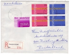 Em. Europa 1971 Aangetekend Zandvoort - Duitsland