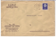 Em. Juliana Dienstpost Buitenland Den Haag - Luzern 1954