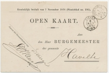 Kleinrondstempel  Diever / Dieverbrug 1899