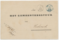 Kleinrondstempel  Enschot 1889 ( blauw )