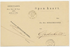 Kleinrondstempel  Menaldum 1884