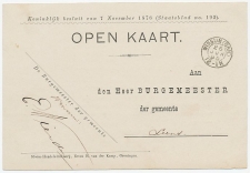 Kleinrondstempel  Winsum (Grn:) 1885