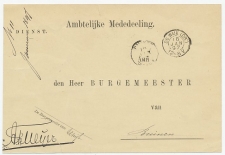 Kleinrondstempel  De Wijk  (Dr:) 1897