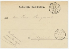 Kleinrondstempel  De Wijk  (Dr:) 1894