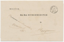 Kleinrondstempel  Zwartsluis 1884