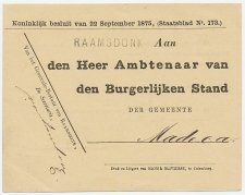 Naamstempel Raamsdonk 1878