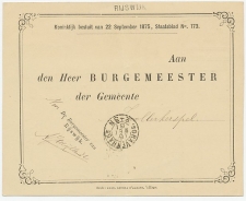 Naamstempel Rijswijk 1881